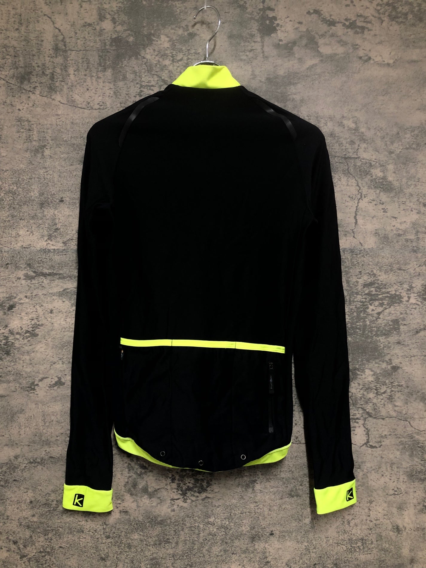 IW549 ファンキアー Funkier 長袖 サイクルジャージ 黒 S 裏起毛