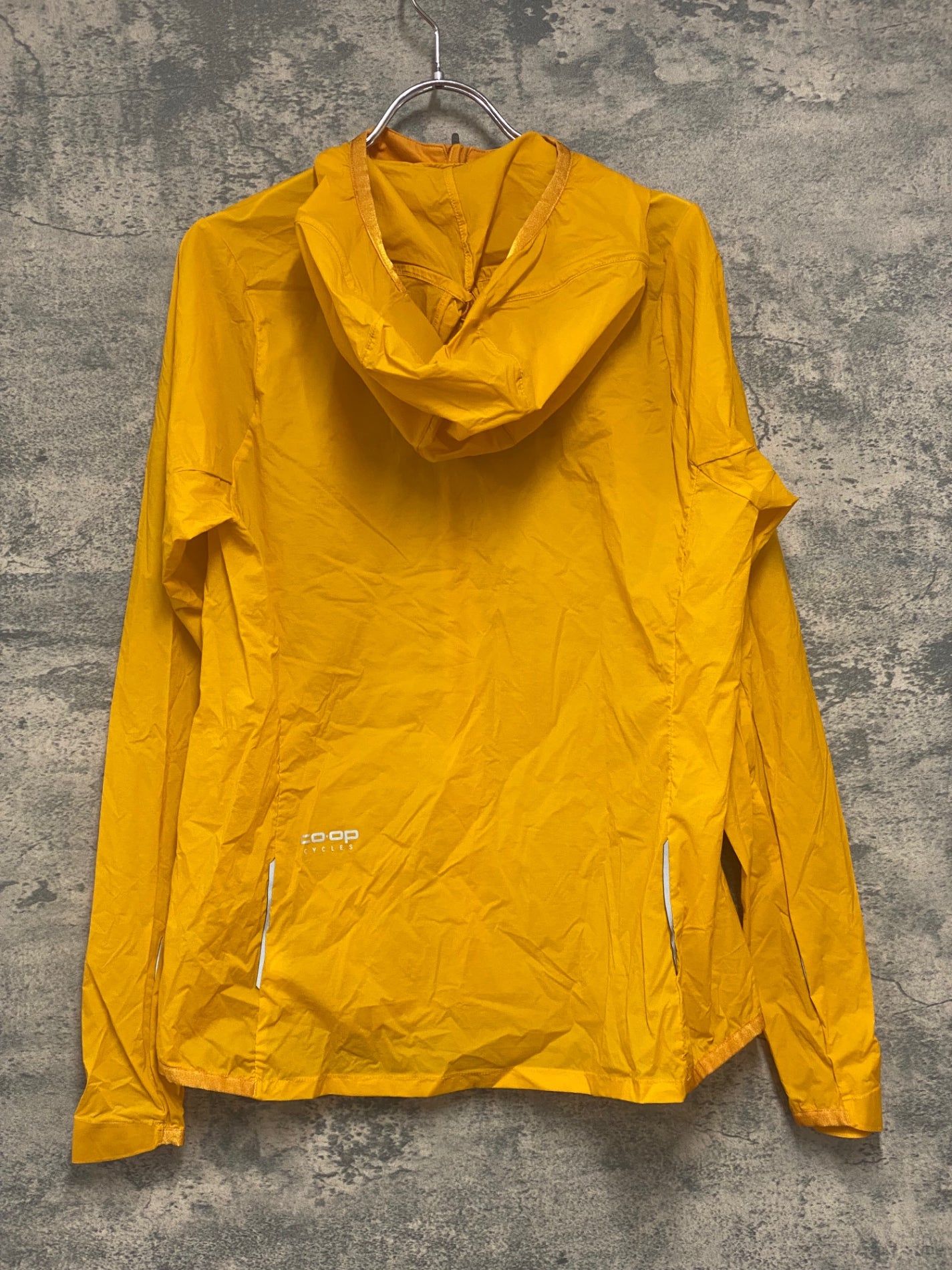 IZ422 COOP CYCLES 長袖 フーディ レインジャケット イエローオレンジ M