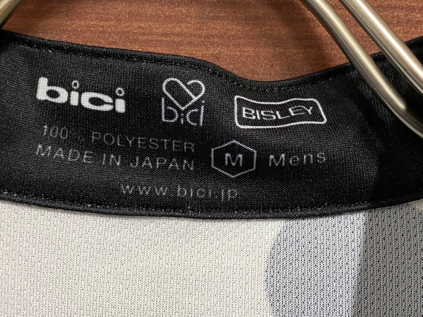IQ353 ビチ ビスレイ BICI BISLEY 半袖サイクルジャージ 白黒 M