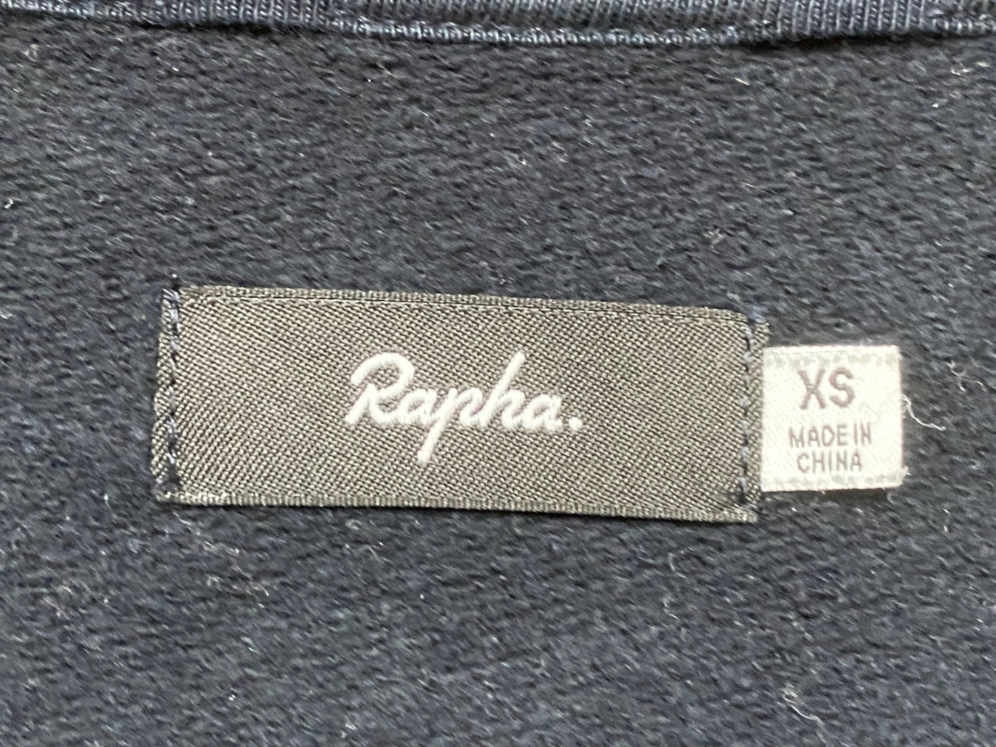 HU044 ラファ Rapha ロゴトラックジャケット LOGO TRACK JACKET 長袖 黒 XS ※スレ