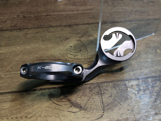 IN121 ケーエッジ K-EDGE サイコンマウント 銀 Φ31.8 Garmin