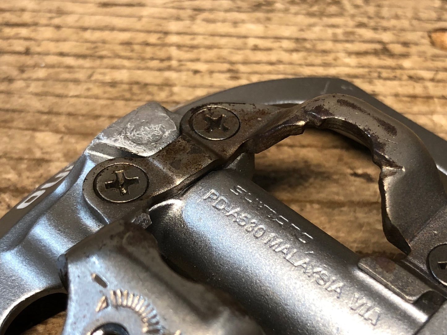 JA728 シマノ SHIMANO PD-A530 ビンディングペダル SPD 片面フラット シルバー