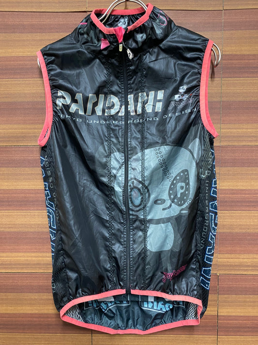 IU543 パンダーニ Pandani ジレ サイクルベスト 黒 S