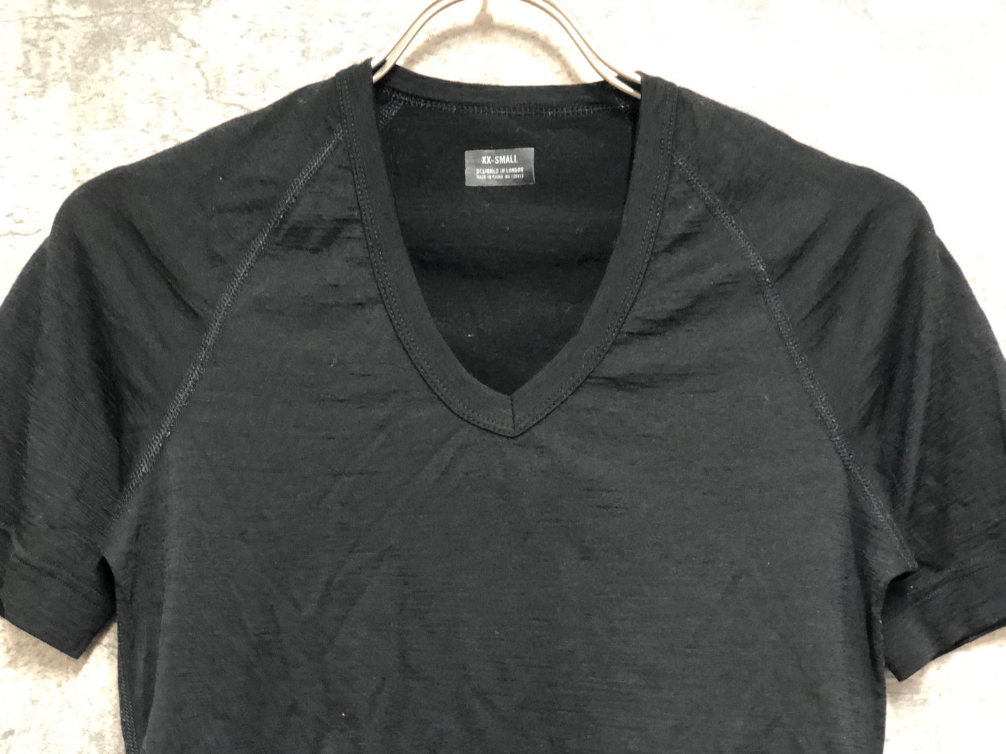 IS759 ラファ Rapha MERINO BASE LAYER 半袖 ベースレイヤー 黒 XXS