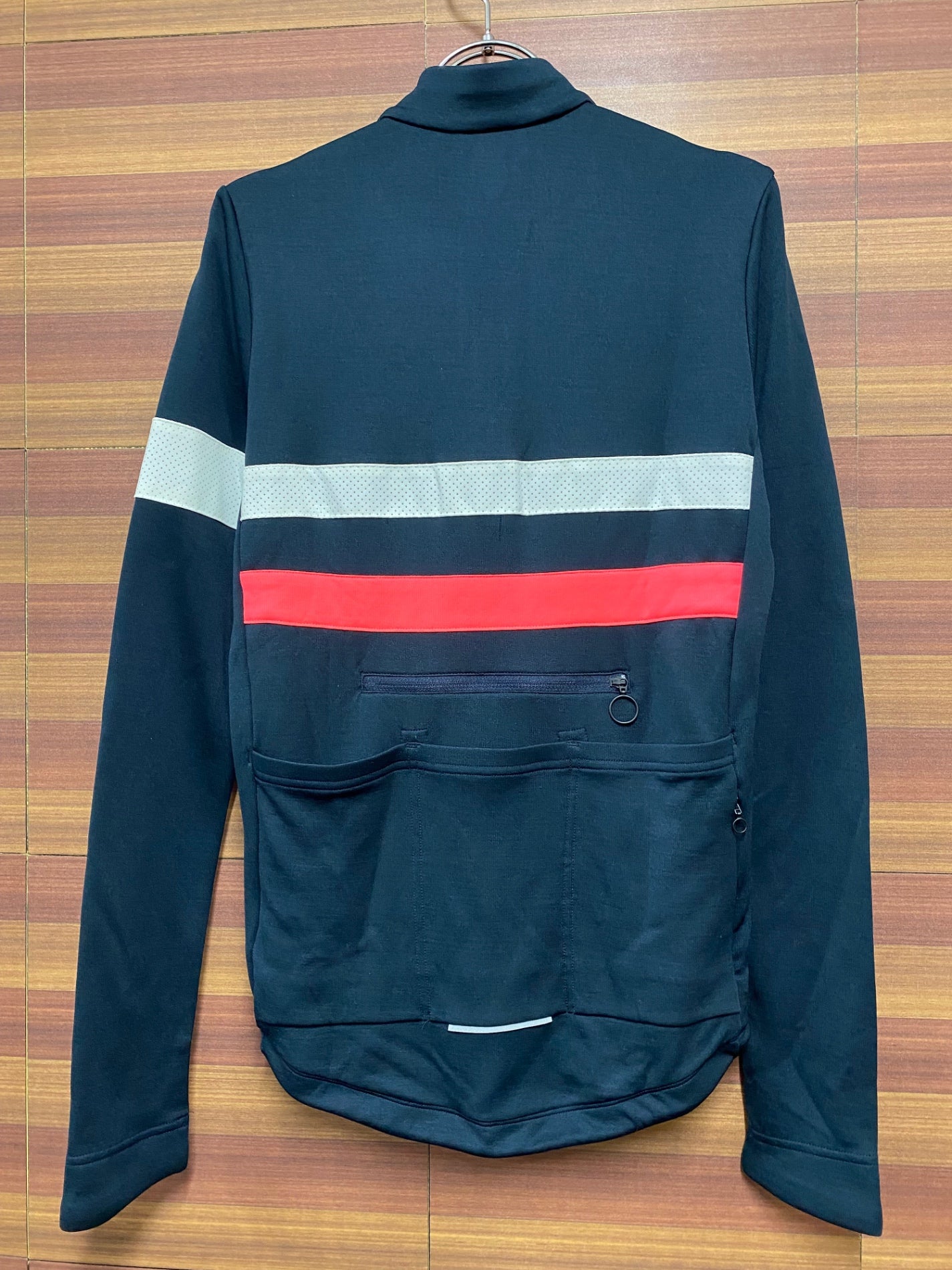 IA312 ラファ Rapha ブルベロングスリーブジャージ BREVET LONG SLEEVE JERSEY ネイビー S