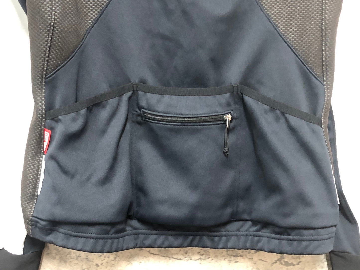 IY178 パールイズミ PEARL iZUMi 長袖 サイクルジャケット 黒 白 L 裏起毛 WINDBREAK