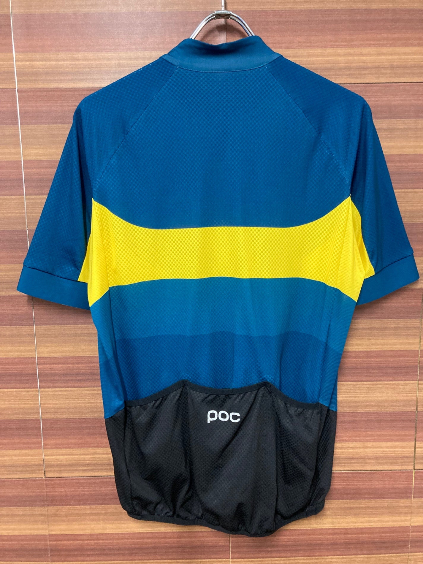 IO382 ポック POC 半袖サイクルジャージ 紺黒 L