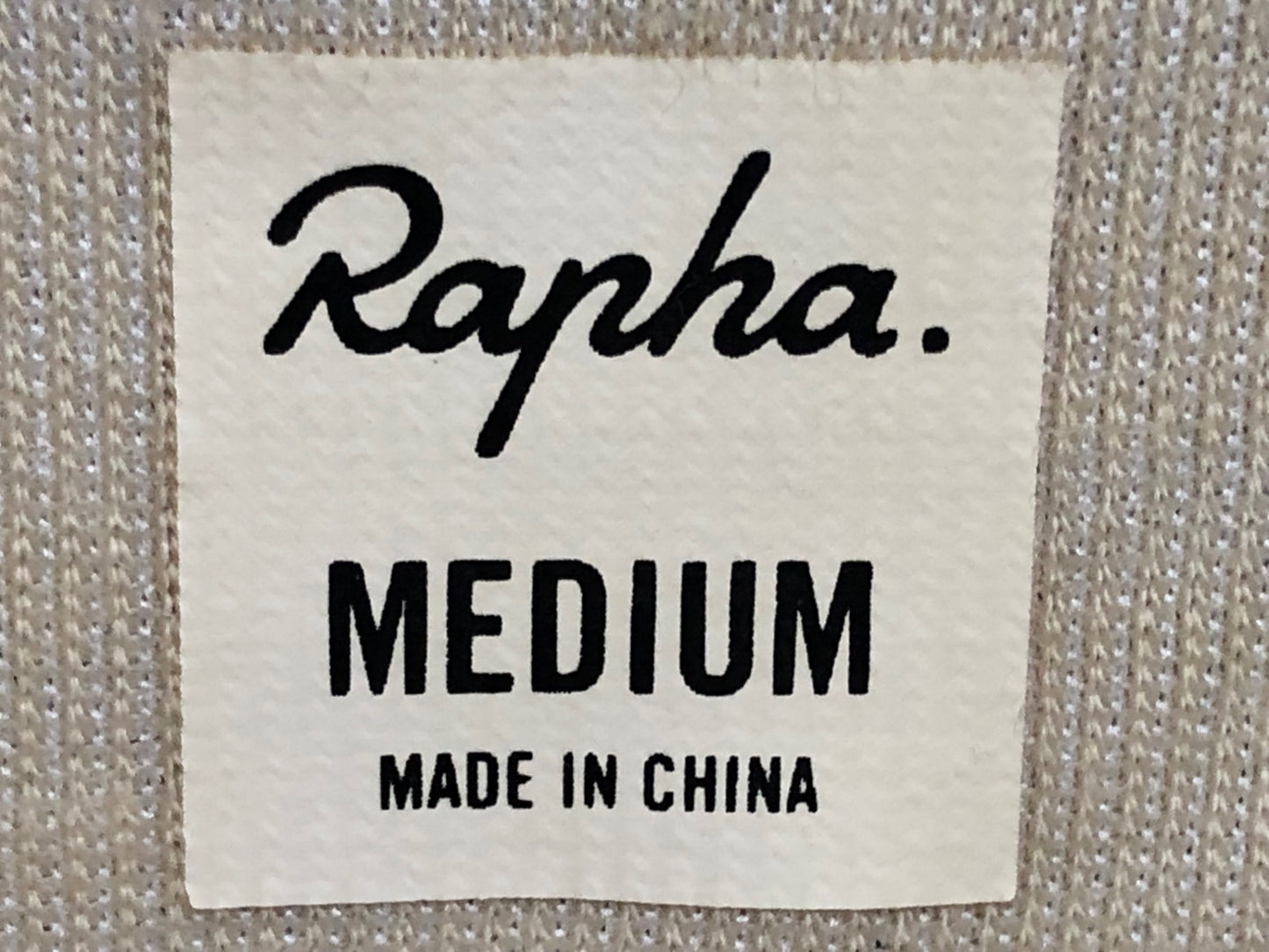 IR108 ラファ Rapha CLASSIC JERSEY 半袖 クリーム Ｍ ※裏面ほつれ有