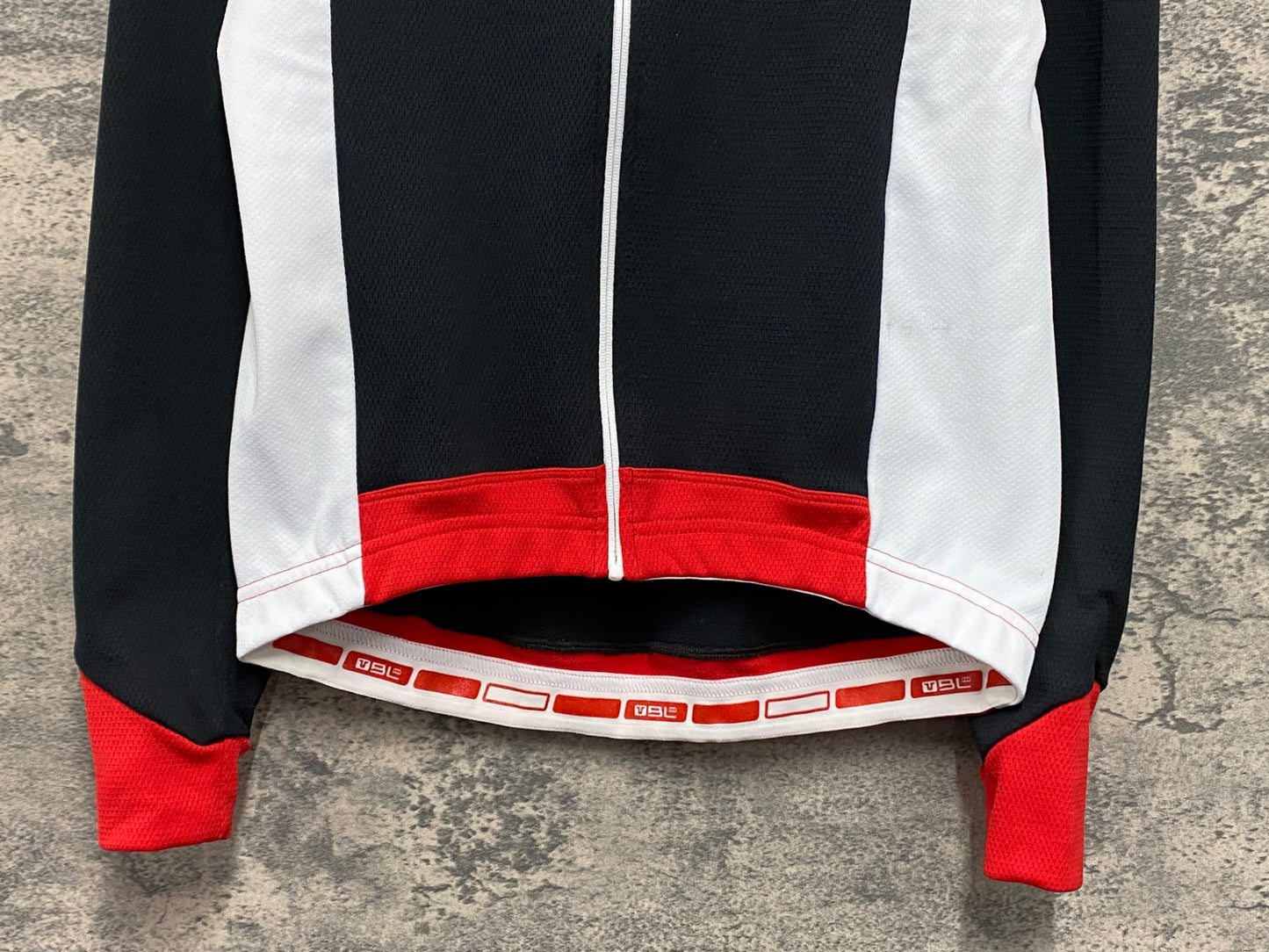 IY968 バイシクルライン Bicycle Line 長袖 サイクルジャージ 黒 白 S 裏起毛