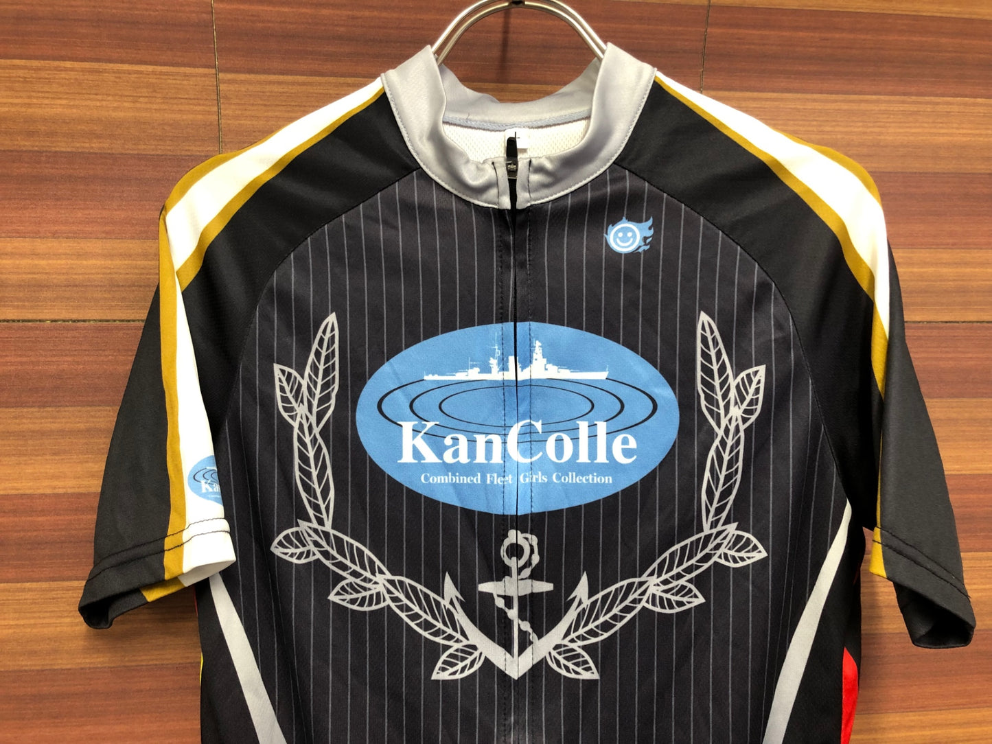 IS986 GSR Gear 半袖 サイクルジャージ 黒 白 L 艦隊これくしょん Z旗 痛ジャージ