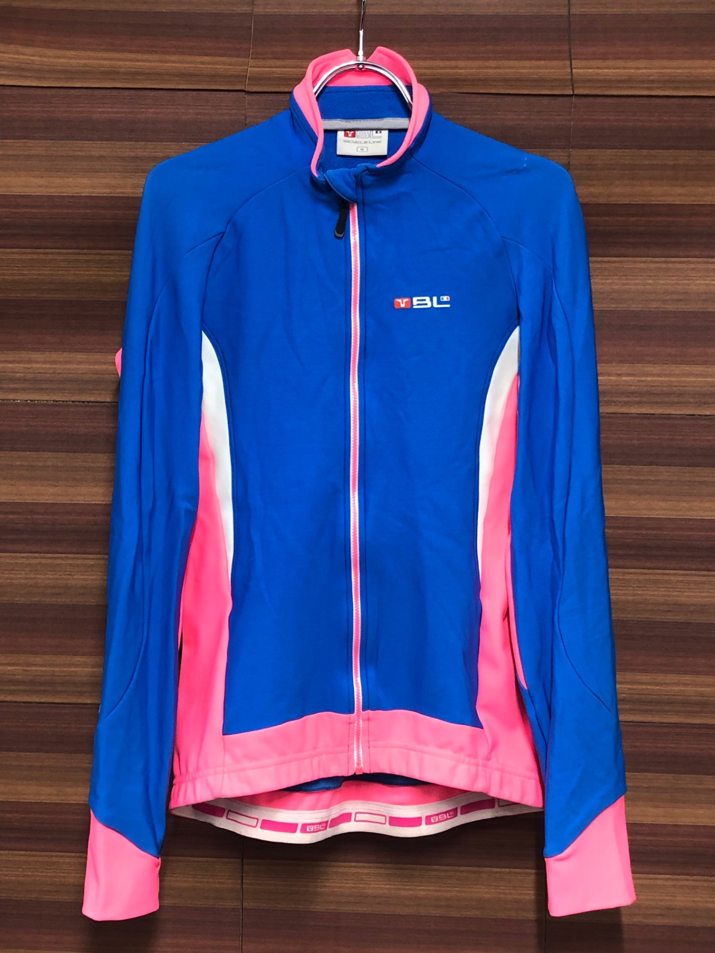 IR911 バイシクルライン BL 長袖 サイクルジャケット ピンク 青 M 裏起毛