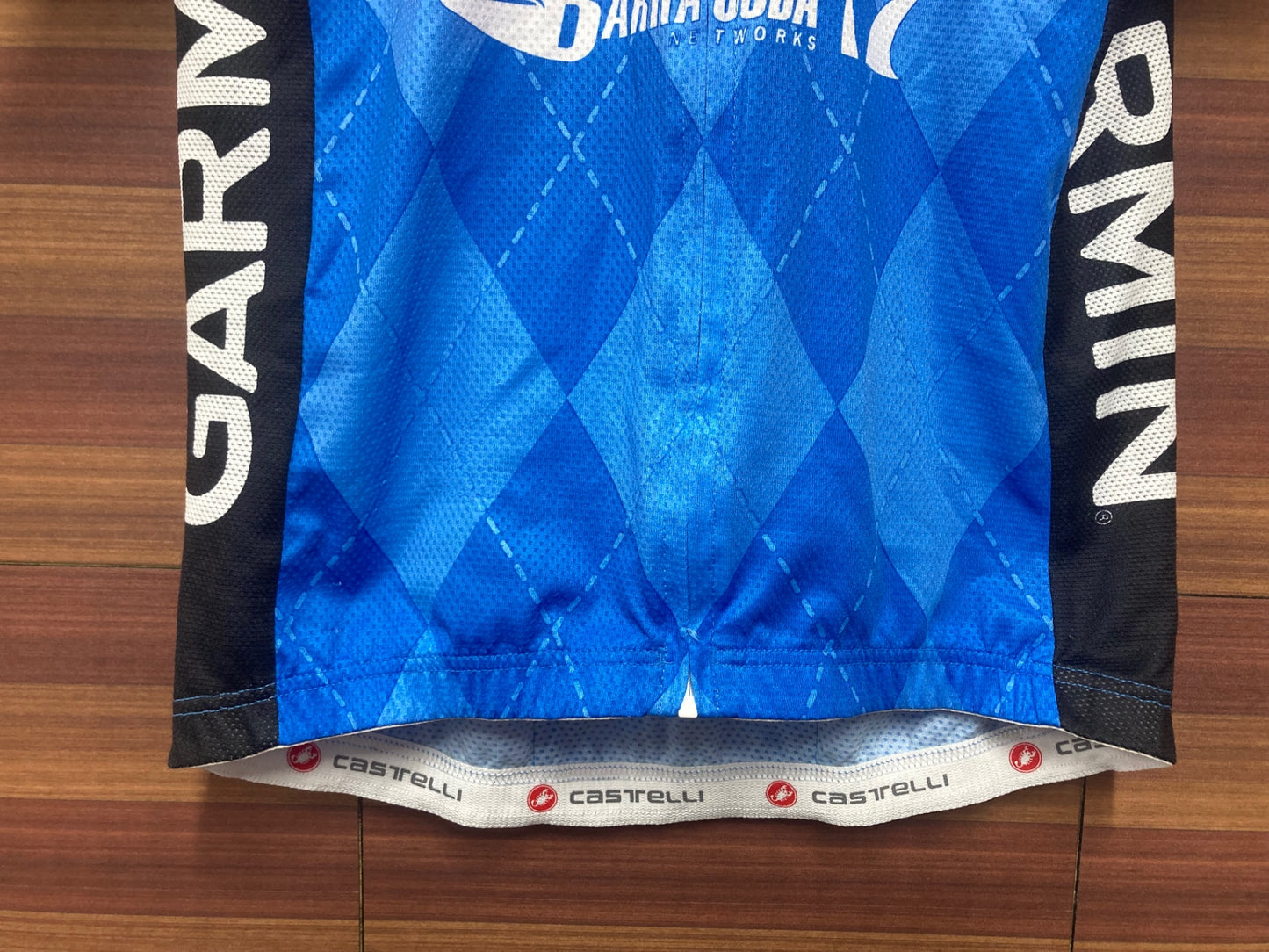 IN740 カステリ CASTELLI ロッソコルサ ROSSO CORSA 半袖 サイクルジャージ 青 M ガーミン・シャープ