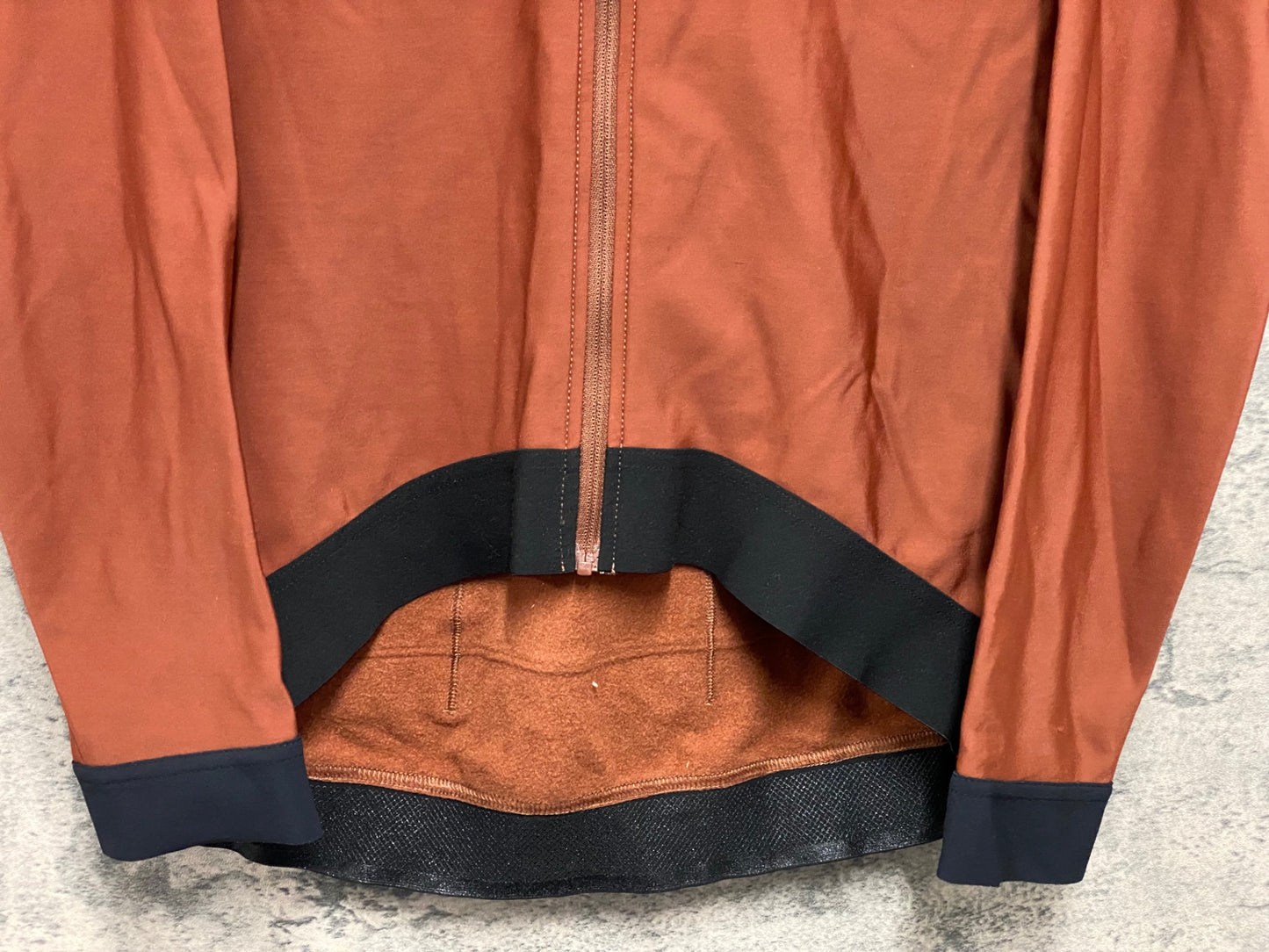 JA993 dhb 長袖 サイクルジャージ 茶 L 裏起毛