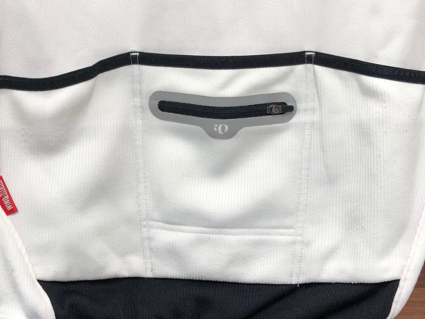 IT045 パールイズミ PEARL iZUMi 長袖 サイクルジャケット 白 黒 XL 裏起毛 WINDBREAK