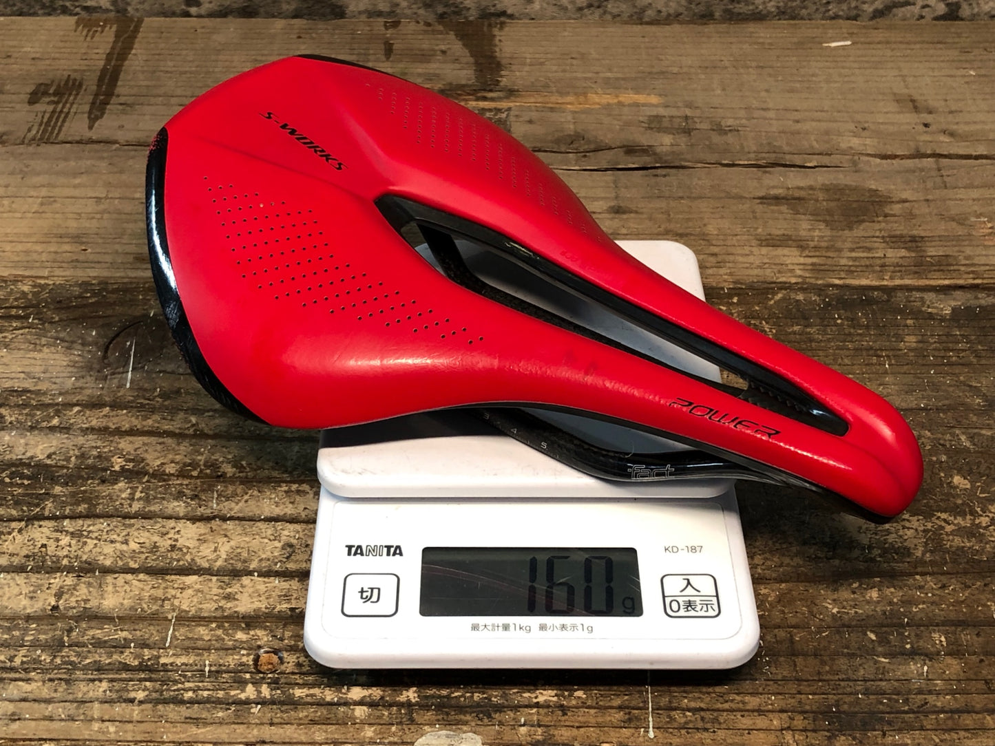 IV274 スペシャライズド SPECIALIZED S-WORKS パワー Power サドル カーボンレール 143㎜ 赤