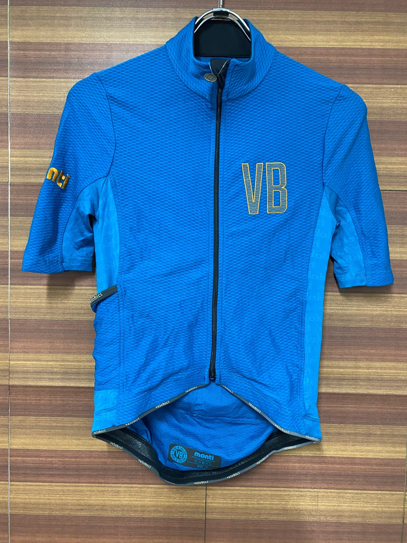 IO520 ヴェロビチ velobici MONTI 半袖 サイクルジャージ 青 2