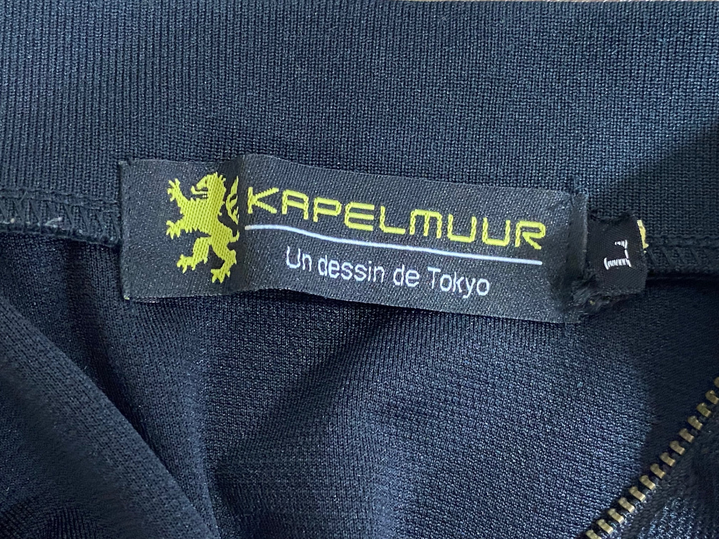 JC279 カペルミュール KAPELMUUR 半袖 サイクルジャージ 黒 L ハーフジップ