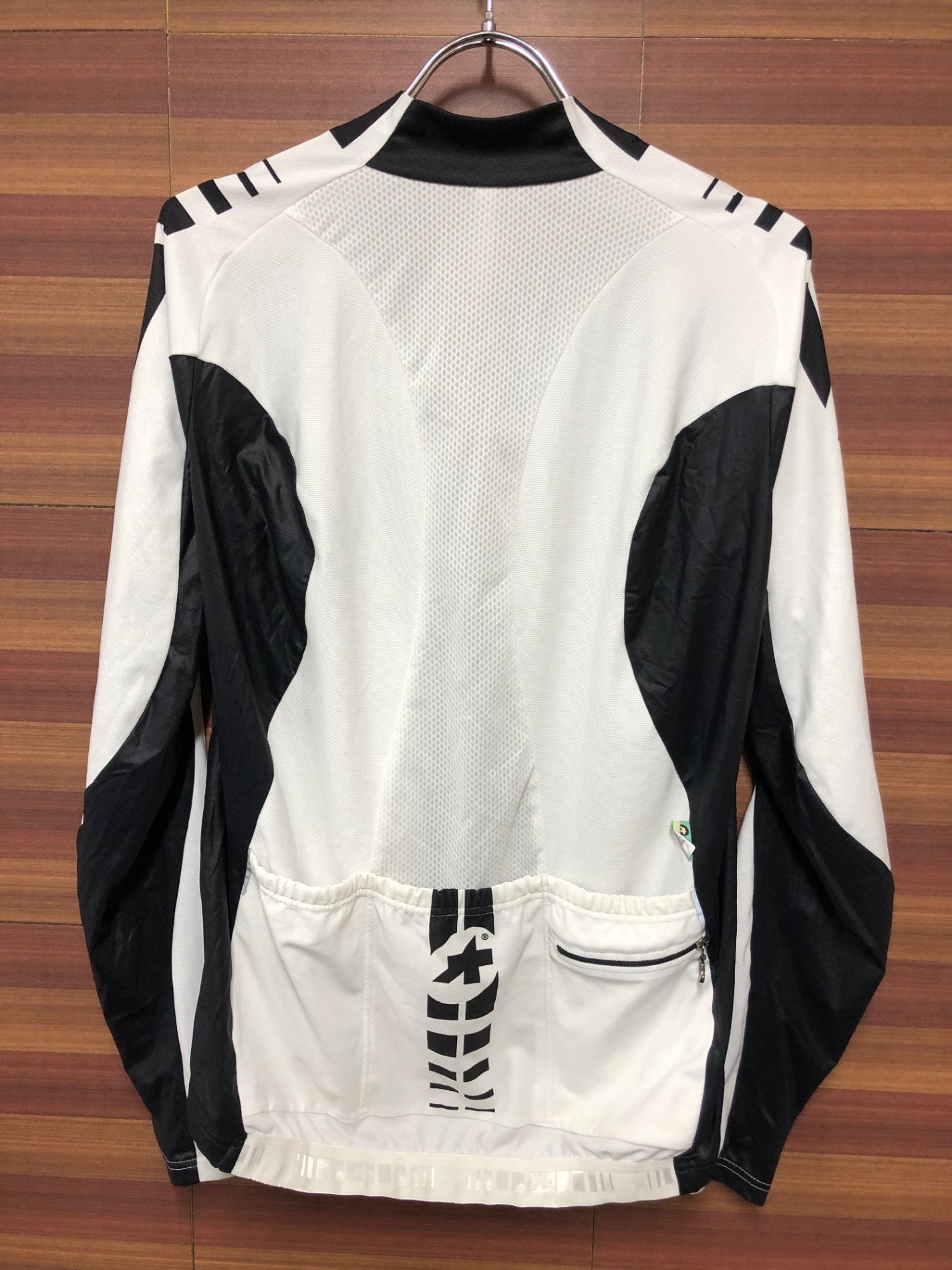 IH773 アソス assos ミレ LS.MILLE 長袖 サイクルジャージ 白 黒 S