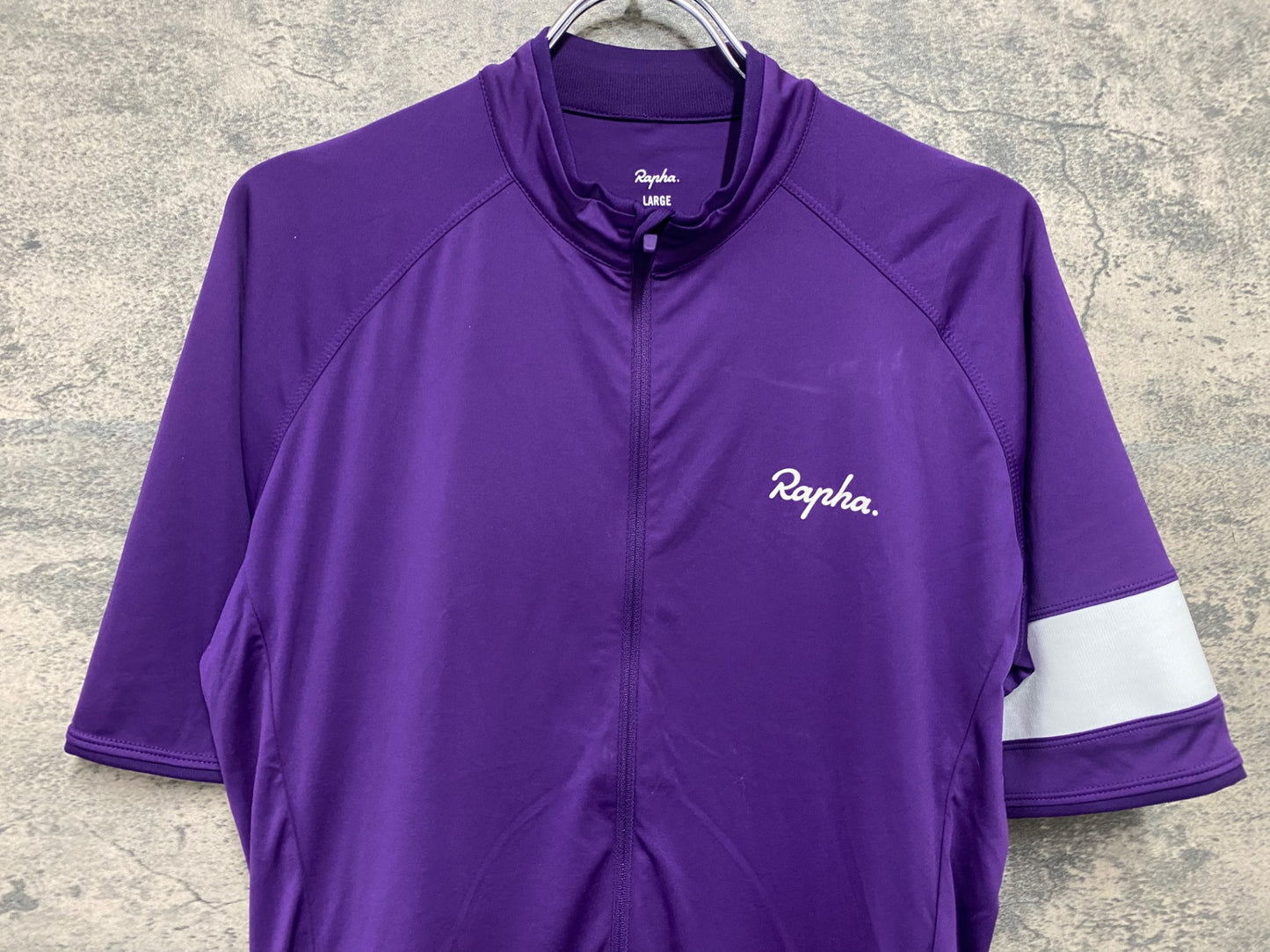 JB047 ラファ Rapha CORE JERSEY 半袖 サイクルジャージ 紫 L