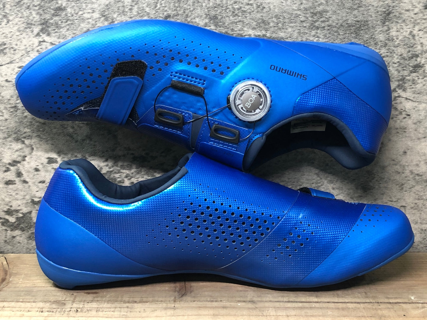 IP477 シマノ SHIMANO RC5 SH-RC500 ビンディングシューズ 青 EU43 SPD-SL ※新品未使用