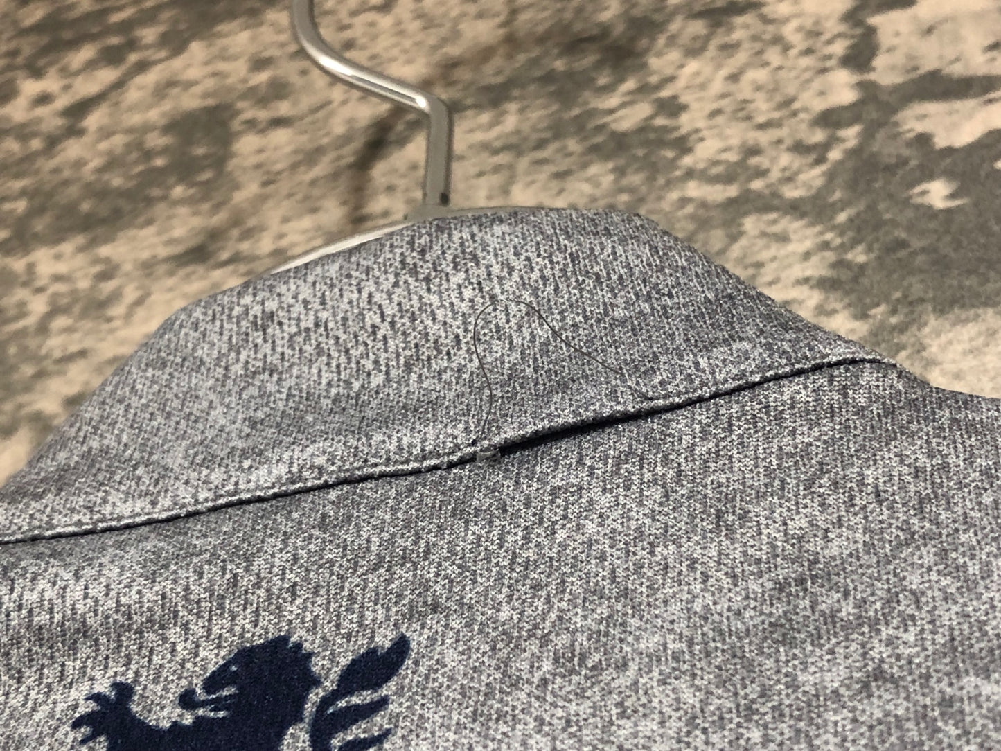 IX161 カペルミュール KAPELMUUR 半袖 サイクルジャージ グレー 紺 L ※ほつれ