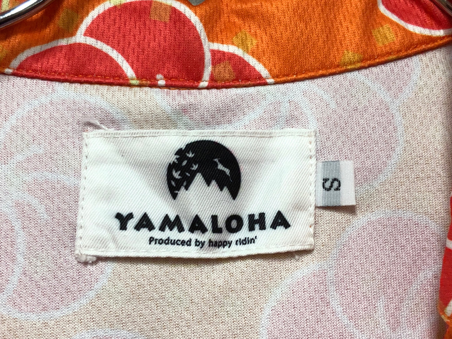 IW590 ヤマアロハ YAMALOHA シャツ オレンジ S