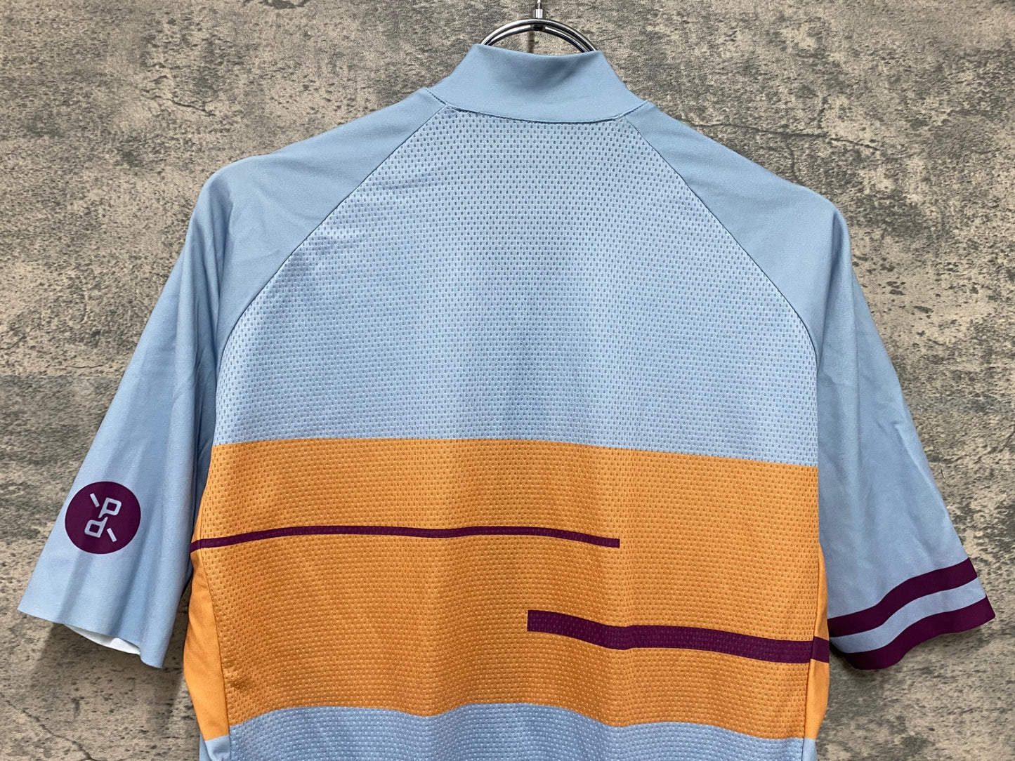 JA879 プロトンドパリ Peloton de Paris 半袖 サイクルジャージ 水色 L