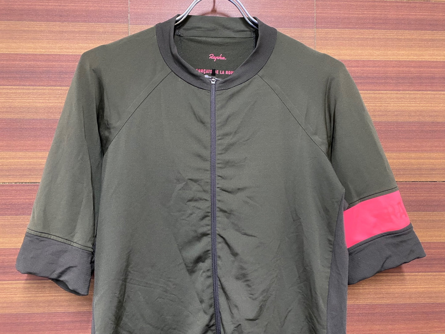 IF738 ラファ Rapha PROTEAM JERSEY 半袖サイクルジャージ 茶 XL