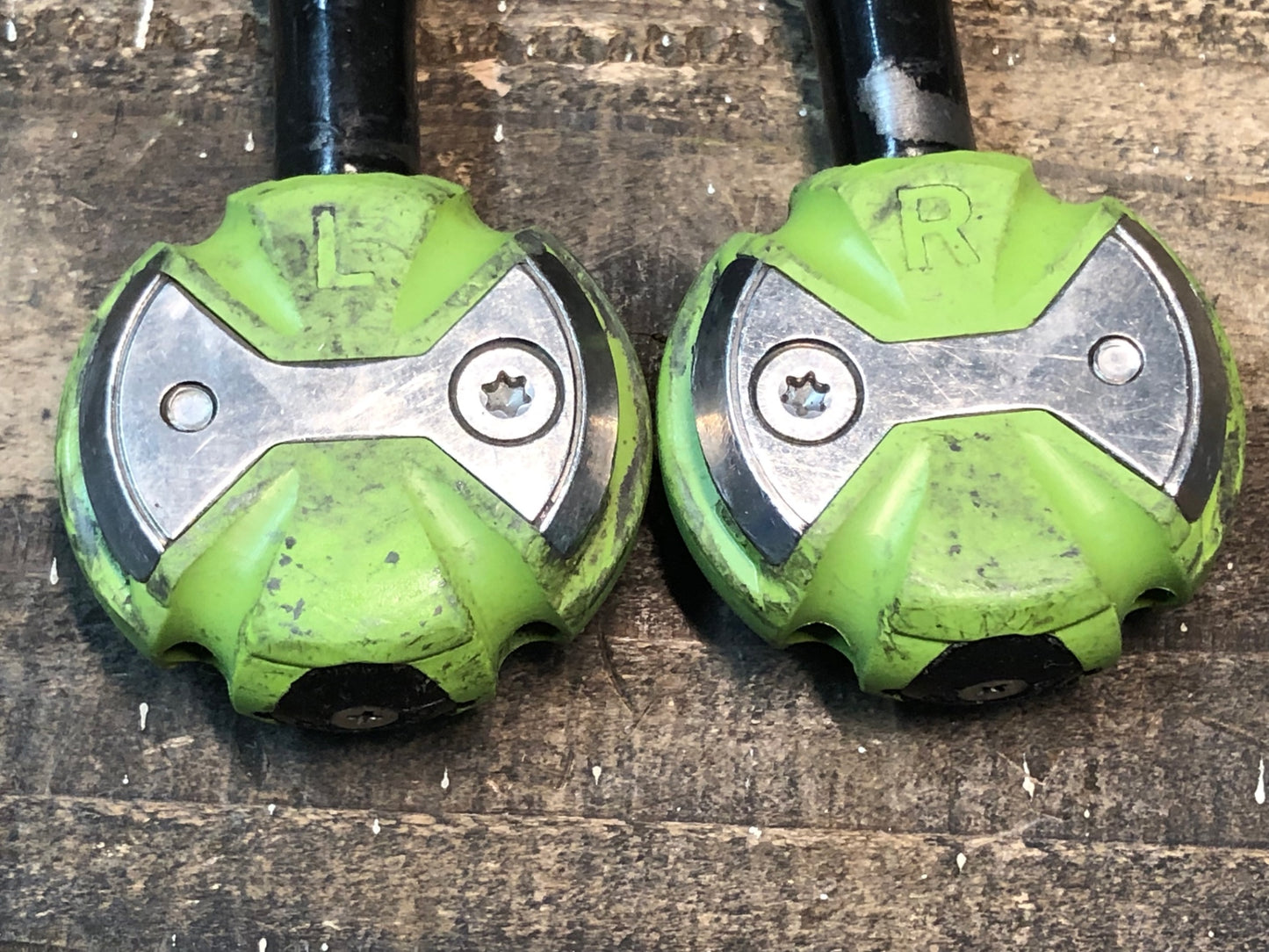 IR508 スピードプレイ SPEEDPLAY ZERO ビンディングペダル 黄緑 クロモリシャフト