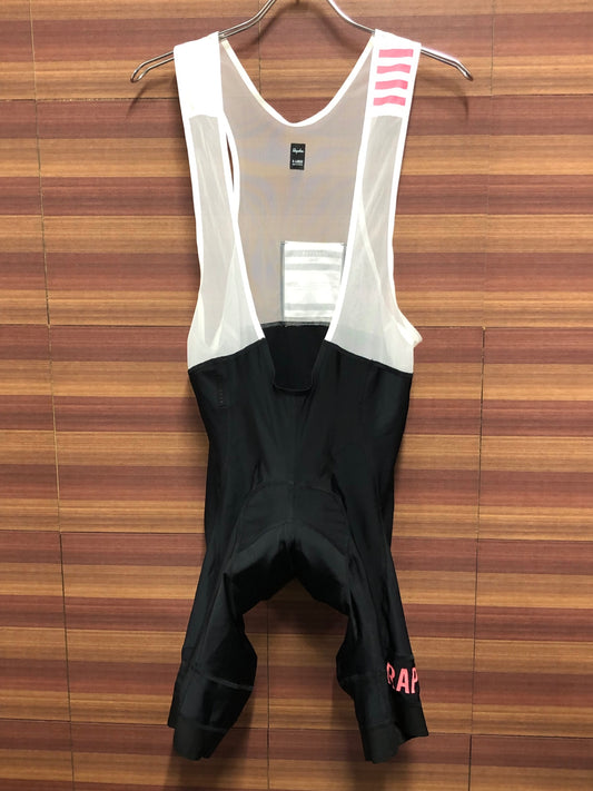 HZ943 ラファ Rapha PRO TEAM LIGHTWEIGHT BIB SHORTS ビブショーツ 黒/ピンク/白 XL