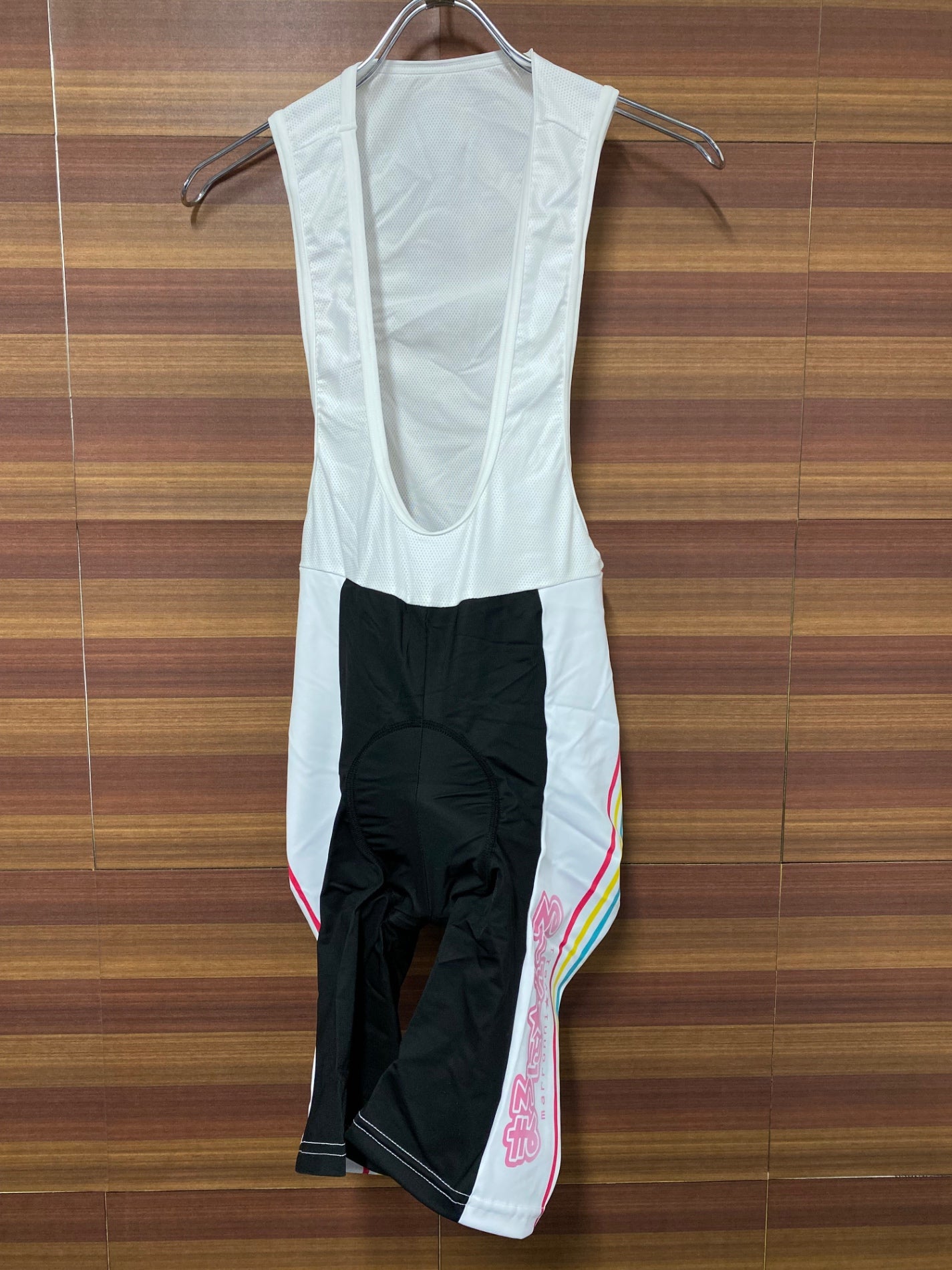 IS008 アウローラ AURORA ビブショーツ 白 黒 L まろに☆えーる