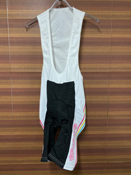 IS008 アウローラ AURORA ビブショーツ 白 黒 L まろに☆えーる