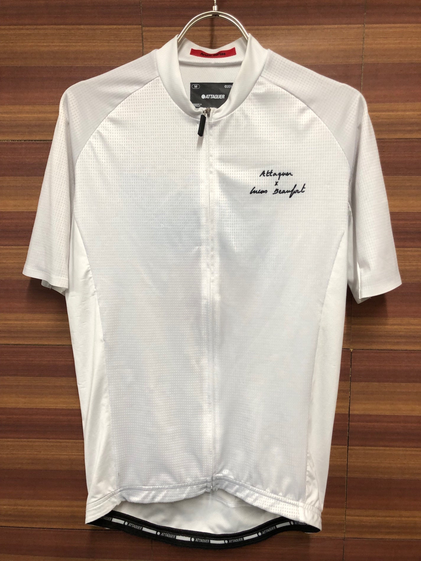 IR571 アタッカー ATTAQUER Artist Series LIMITED 半袖 サイクルジャージ 白 M Lucas Beaufort