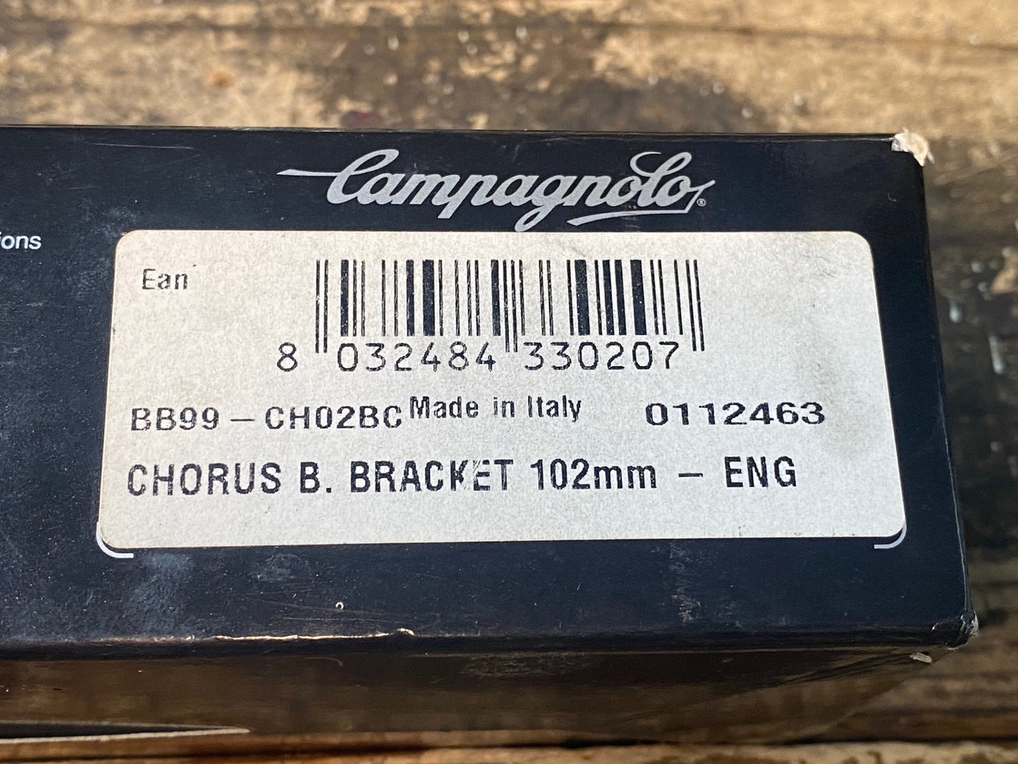 IW664 カンパニョーロ CAMPAGNOLO CHORUS ボトムブラケット BB JIS/BSA 102mm スクエアテーパー 未使用