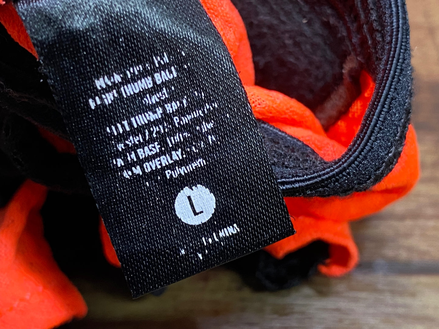 IY645 ラファ Rapha 指切り グローブ オレンジ 黒 L