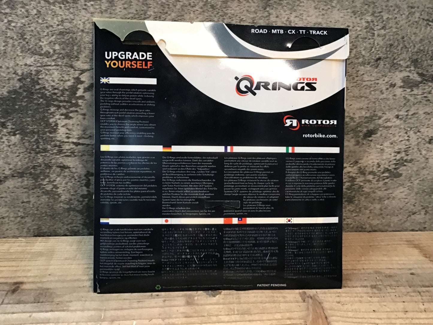 JA862 ローター ROTOR QRINGS アウター チェーンリング 50T BCD110 5アーム 楕円