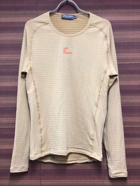 IO570 カフェドシクリステ CAFE DU CYCLISTE 長袖 ベースレイヤー インナー ベージュ XL