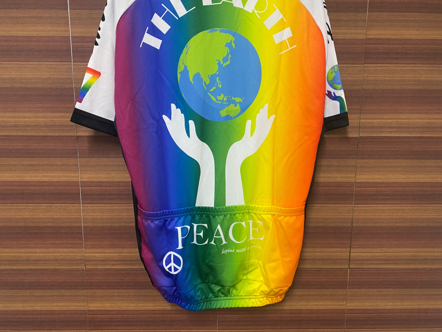 IS366 ジェッセージ GSG 半袖サイクルジャージ 白 XL