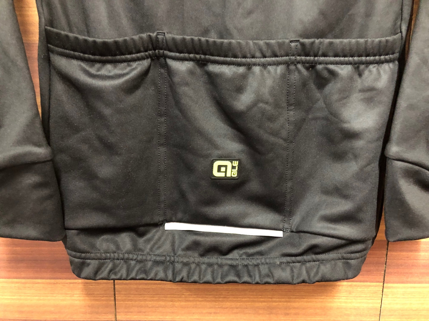 IM873 ALE ロングスリーブジャージ 裏起毛 黒/オレンジ S