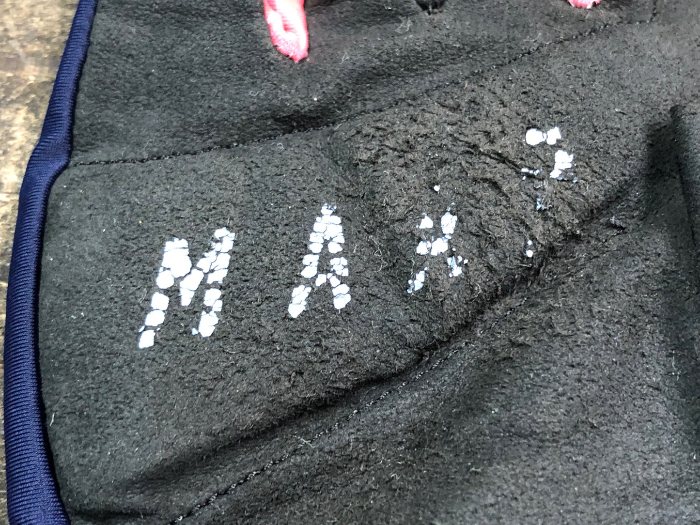 IO189 マープ MAAP 指切り グローブ 紺 ピンク M