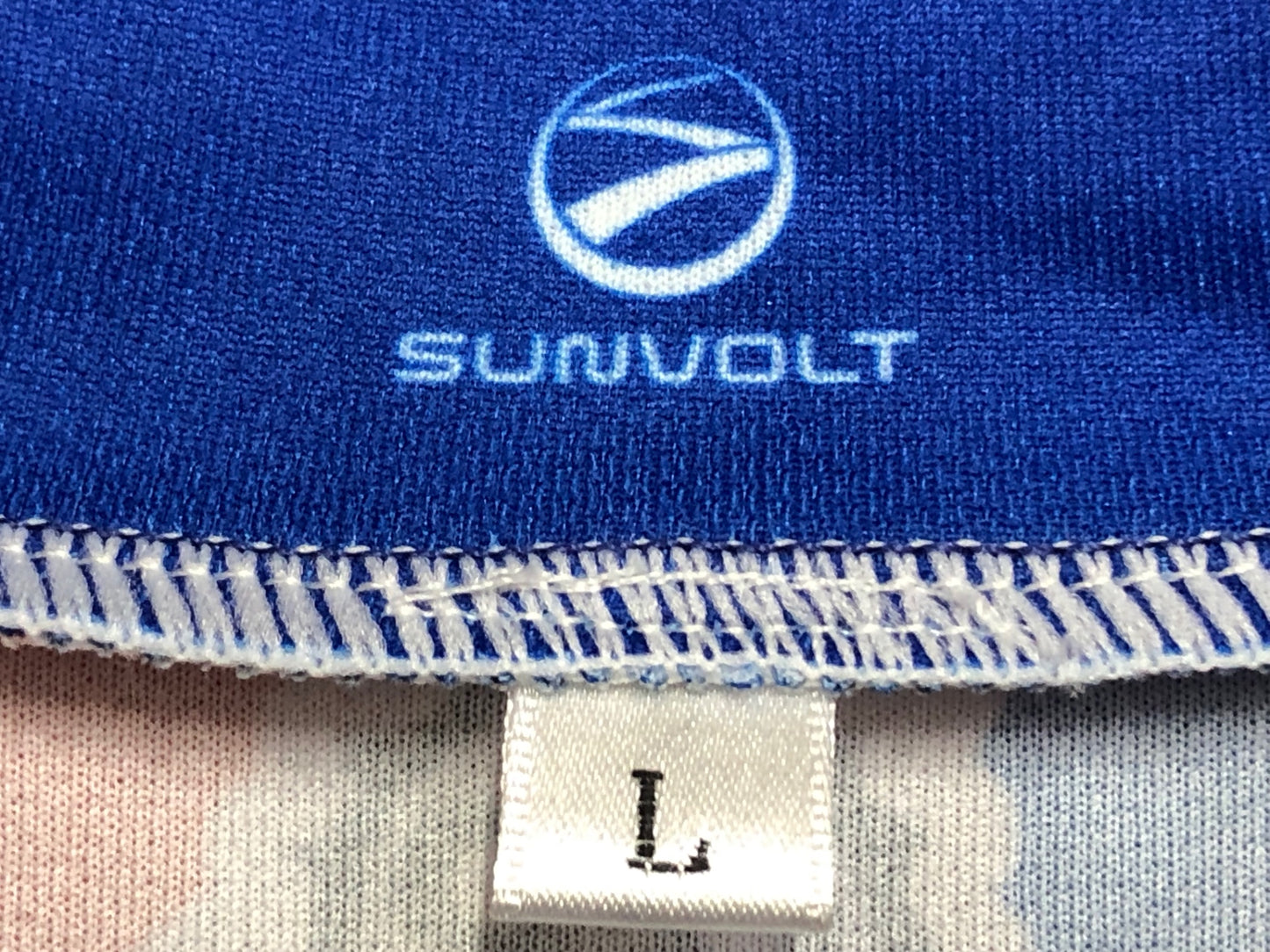 IS976 サンボルト SUNVOLT 半袖 サイクルジャージ 白 青 赤 L