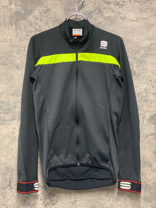 JC090 スポーツフル sportful 長袖 サイクルジャージ 黒 S 裏起毛