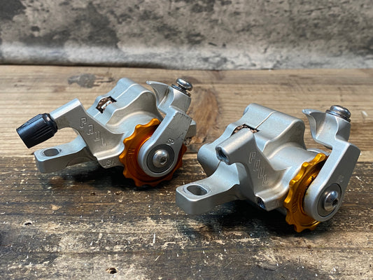 IT183 ポールコンポーネント PAUL COMPONENT クランパー KLAMPER 機械式ディスクブレーキキャリパーセット ポストマウント ショートプル シルバー