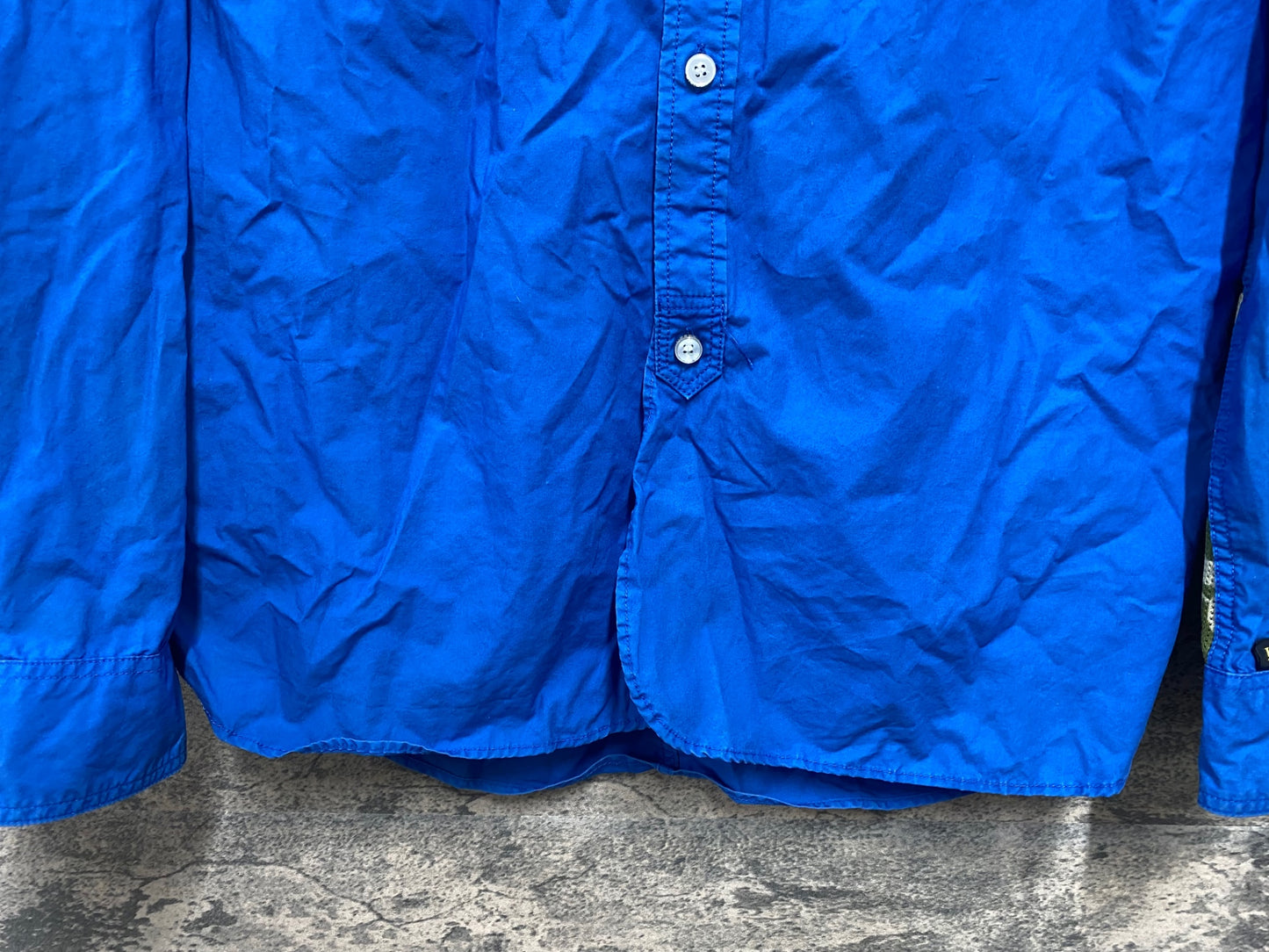 JC889 ナリフリ narifuri 長袖 サイクル シャツ 青 XL