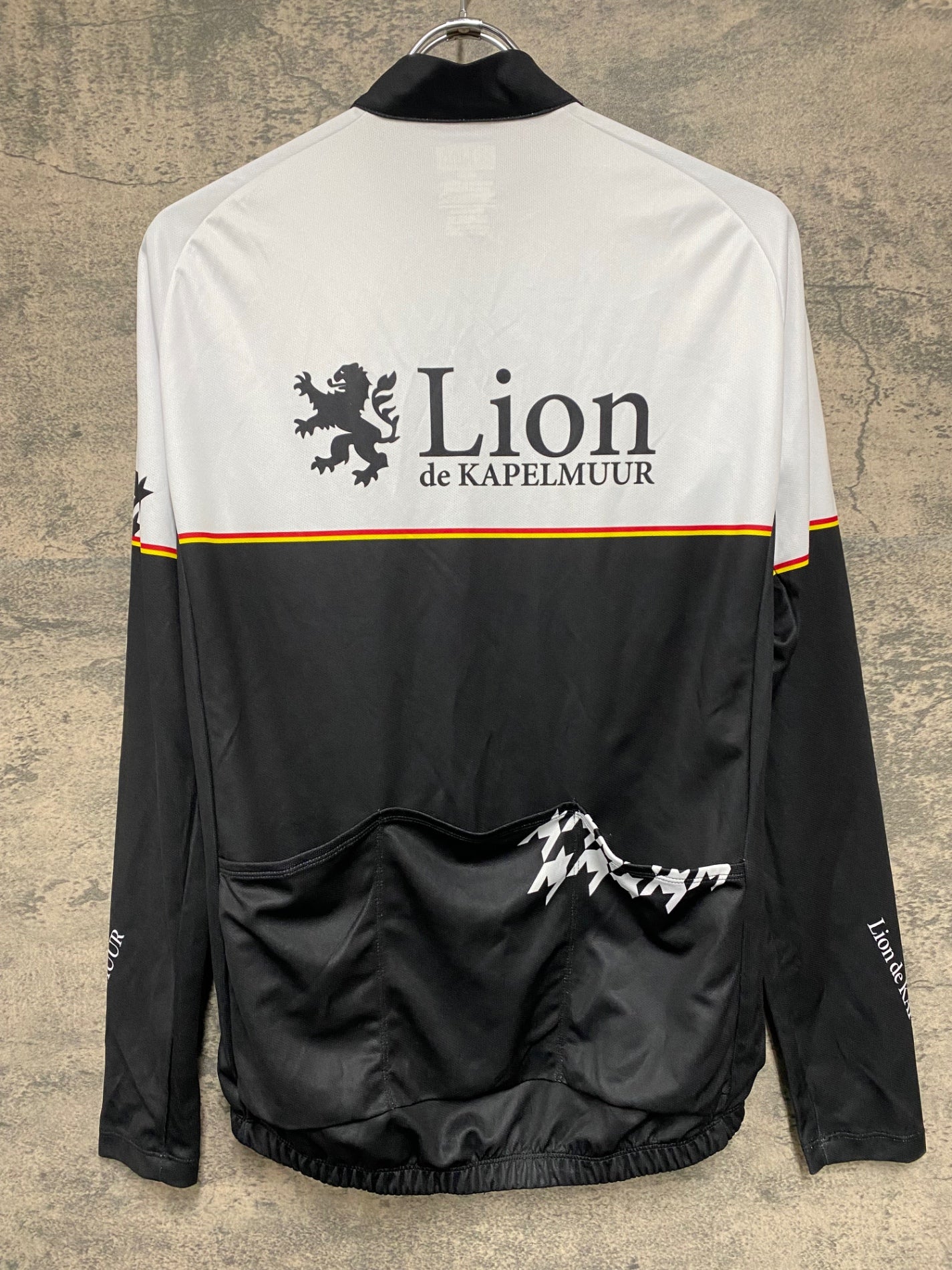 IT110 リオンドカペルミュール Lion de KAPELMUUR 長袖 サイクルジャージ 黒 L