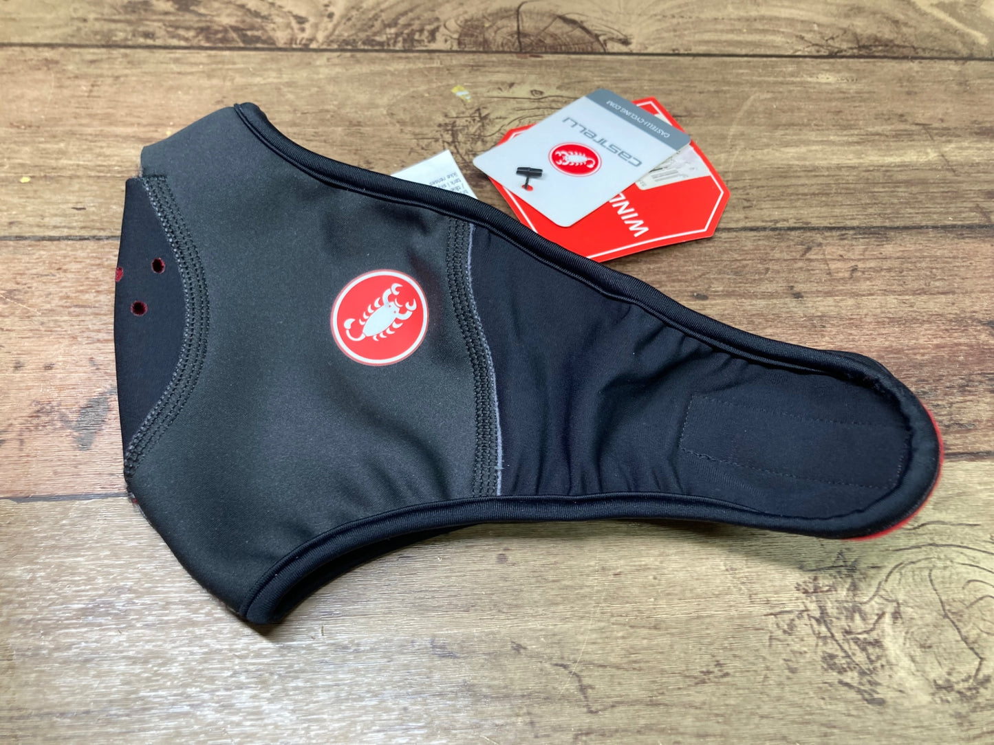 IQ159 カステリ CASTELLI フェイスマスク 黒 裏起毛 GORE WINDSTOPPER