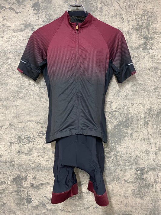 IP467 ジロ GIRO RENEW SERIES 半袖 サイクルジャージ ビブショーツ 上下セット ワインレッド WOMEN’S XS