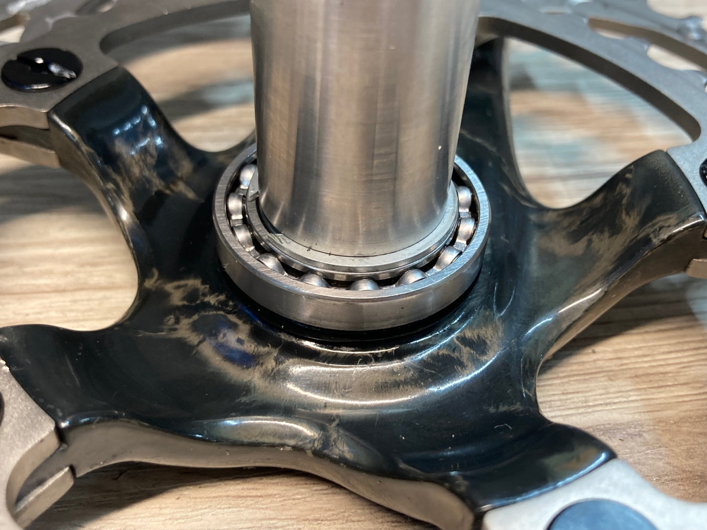 IS654 カンパニョーロ Campagnolo レコード コンパクト Record CT カーボン クランクセット ウルトラトルク 50/34T 170mm PCD110 BB付属