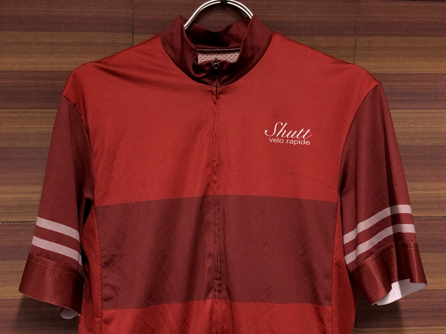 IO554 Shutt velo rapide 半袖 サイクルジャージ 赤 XL