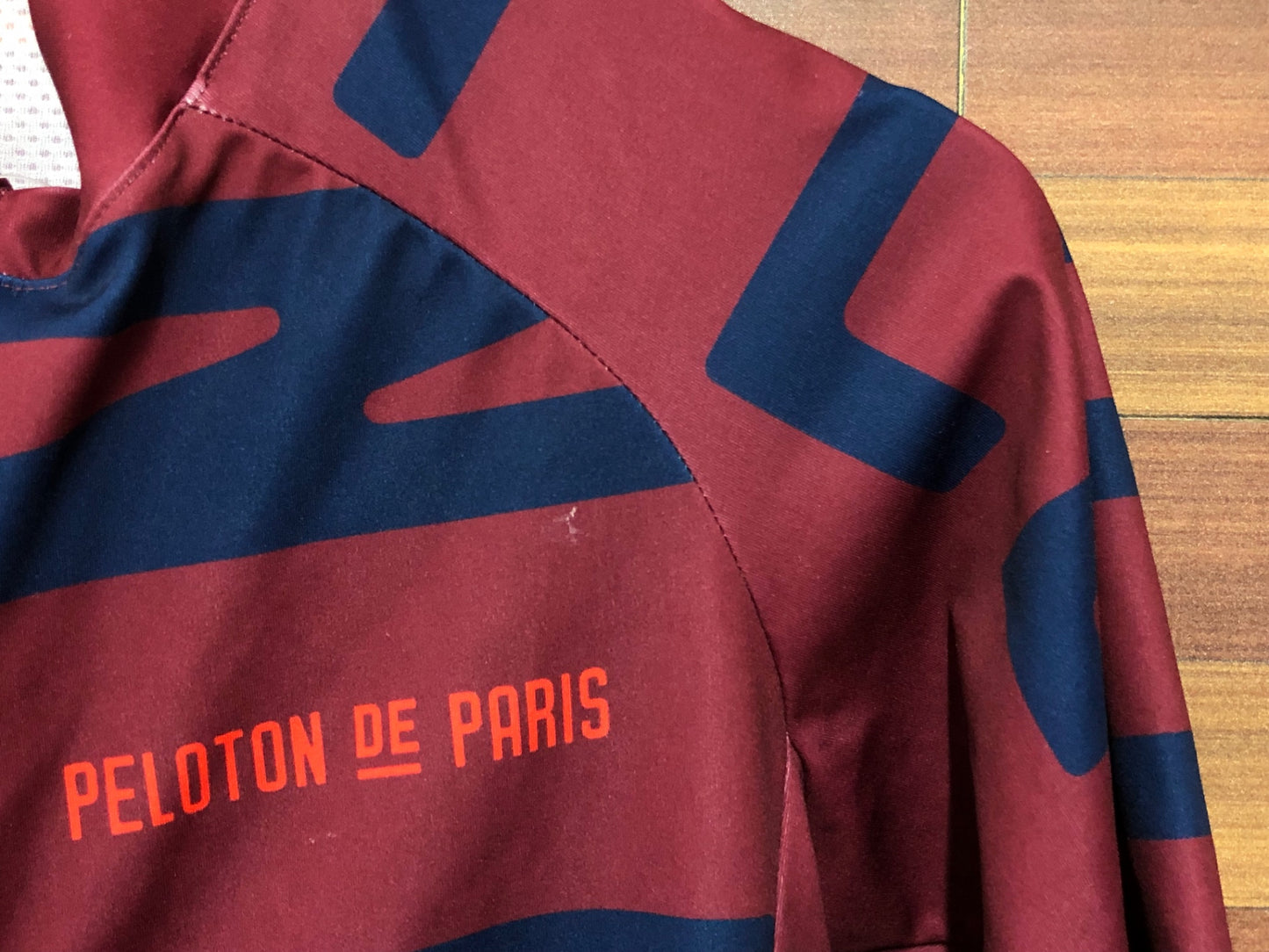 IQ751 プロトンドパリ PELOTON DE PARIS 半袖 サイクルジャージ バーガンディ XS